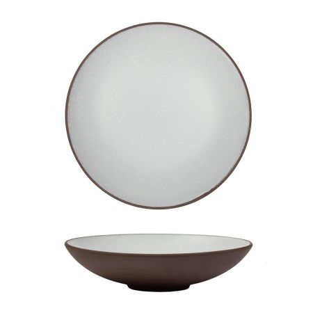 Салатник 650 мл d 23 cм h3 cм White Matt New Brown Taiga P.L. [4]