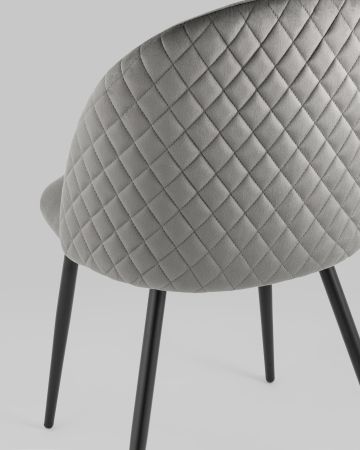 Стул Lilly велюр антрацитовый