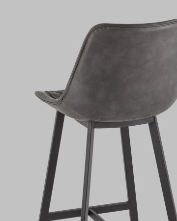 Стул барный TEXAS экокожа серый