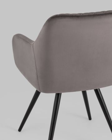 Стул вращающийся Дастин велюр тёмно-серый