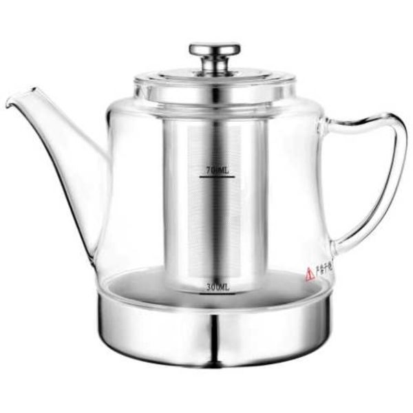 Чайник 1500 мл с фильтром d 14 см h19 см термостекло P.L. Proff Cuisine