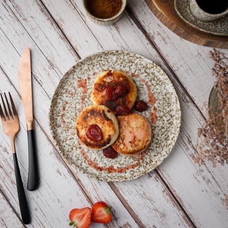 Тарелка с бортом d 21 см h1,5 см Brown Spider Silk P.L. Proff Cuisine [6]