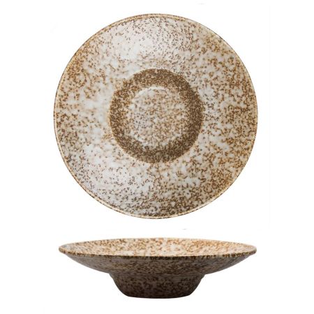 Тарелка глубокая 250 мл d 26,5 см h6,5 см для пасты/супа Brown Spider Silk P.L. Proff Cuisine [2]