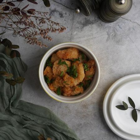 Салатник соусник для подачи 400 мл d 12 см h5,5 см круглый желтый Рамекин фарфор P.L. [6]