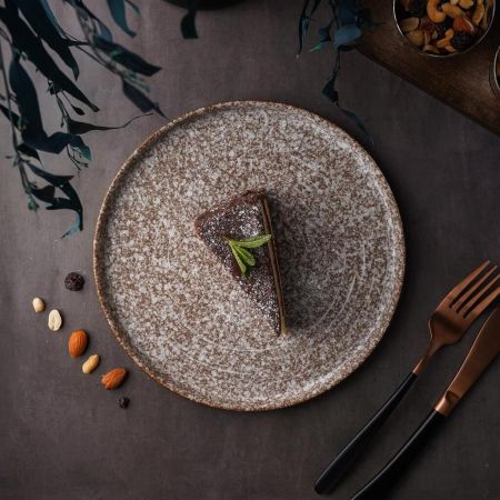 Тарелка с бортом d 23 см h1,5 см Brown Untouched Taiga P.L. Proff Cuisine [6]