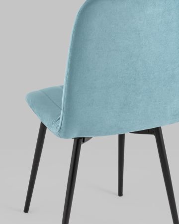 Стул Easy велюр пыльно-голубой