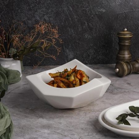 Салатник  450 мл d 20 см h8/6 см Nut Shell белый фарфор P.L. Proff Cuisine [2]