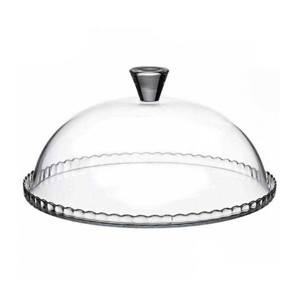 Блюдо для подачи d 32 см с крышкой h15 см стекло "Патиссэри" Pasabahce [1]