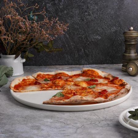 Блюдо для пиццы 30,5 см h1,5 см White белое фарфор P.L. Proff Cuisine [3]