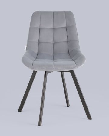 Стул вращающийся Флекс велюр велютто серый