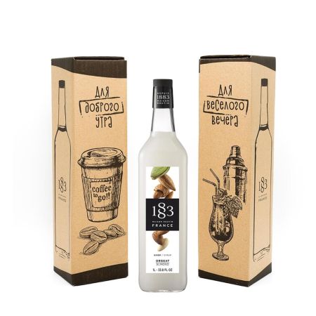 Сироп Миндаль 1л в фирменной коробке 1883 Maison Routin