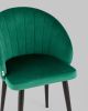 Стул с подлокотниками Брюссель велюр зелёный