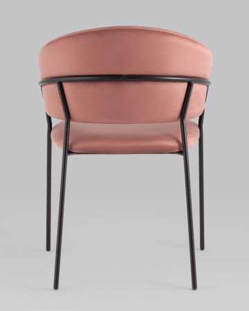 Стул Бруно велюр пыльно-розовый