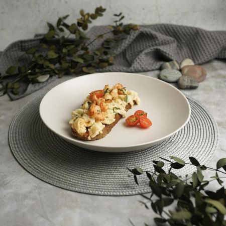 Салатник 1250 мл d 25,5 см h4,5 см Light Grey Noble [1]