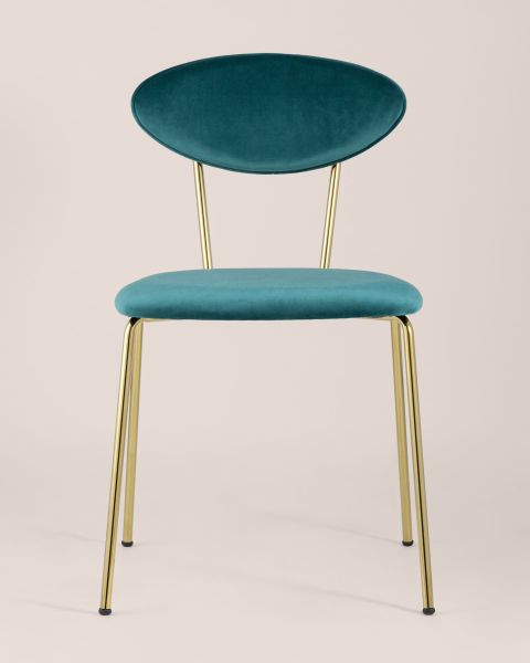 Стул Ники бирюзовый