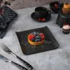 Блюдо квадратное 17,5*17,5 см с бортами Side Up2 Black Raw Wood P.L. Proff Cuisine [2]