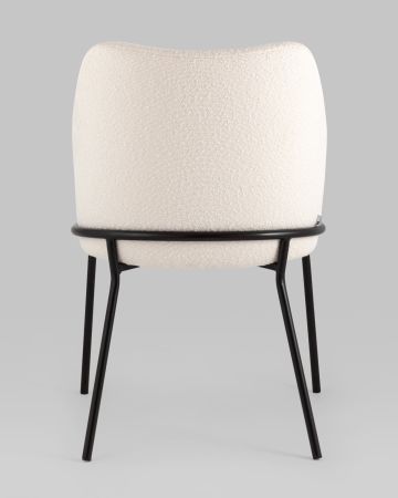 Стул Кози ткань букле молочный