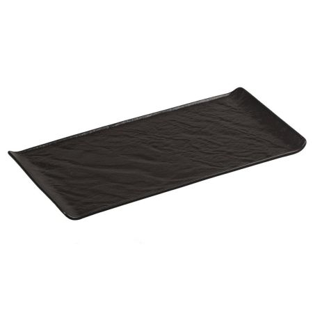 Блюдо прямоугольное 29,5*15 см h1,6 см с бортами Side Up2 Black Raw Stellar P.L. Proff Cuisine [1]