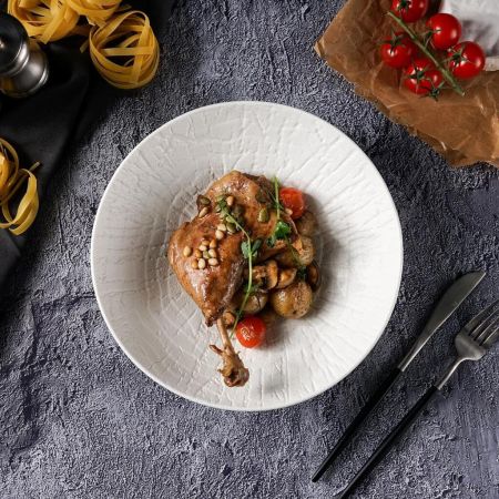 Салатник 1000 мл d 24 см h5,7 cм White Raw Wood P.L. Proff Cuisine [4]