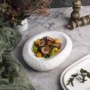 Блюдо овальное для подачи 22,5*18,5 см h5,5 см Organic белое фарфор P.L. Proff Cuisine [3]