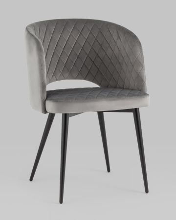 Стул-кресло Дарелл велюр серый