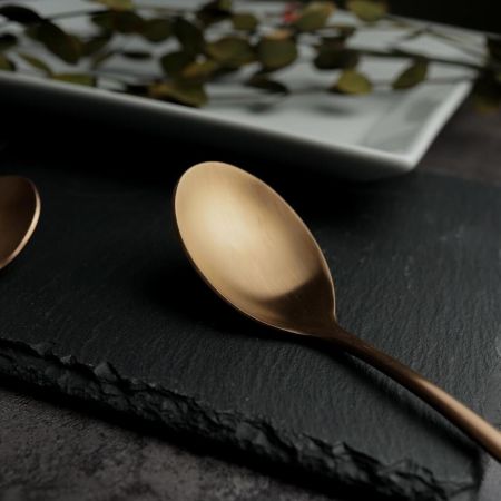 Ложка столовая 21 см матовая медь PVD Alessi-Copper P.L. [12]