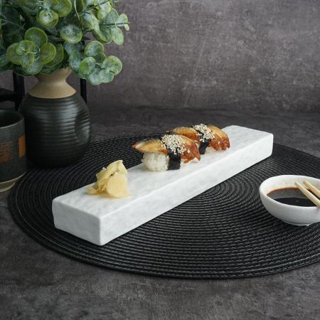 Блюдо прямоугольное 30,6*6 см h2,8 см White Matt Panasia P.L. Proff Cuisine [4]