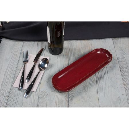 Блюдо овальное 32,5*10*3 см Evolution Dark Red P.L. Proff Cuisine [1]