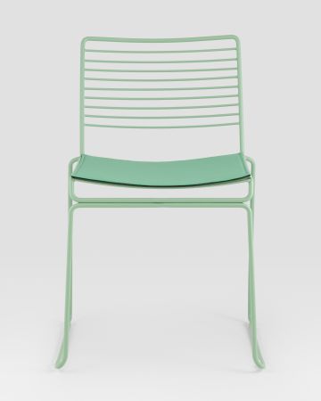 Стул обеденный Danny зеленый с подушкой