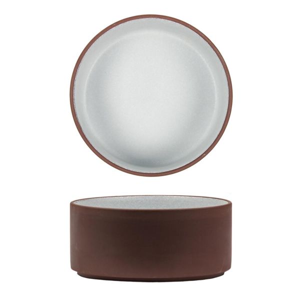 Салатник 800 мл d 15,5 cм h7 cм White Matt New Brown Taiga P.L. [4]