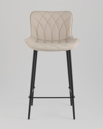 Стул полубарный Vault экокожа серый