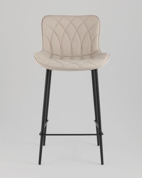 Стул полубарный Vault экокожа серый