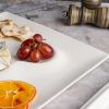 Тарелка 27*27 см h2,3 см квадратная смещенное дно Asymmetry белая фарфор P.L. Proff Cuisine [1]