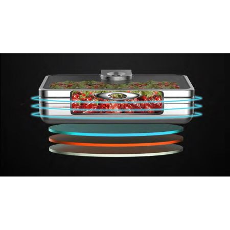 Мармит индукционный 8,5 л 1/1*65 с откидной крышкой и окном 59*47*15 см Burano SUNNEX