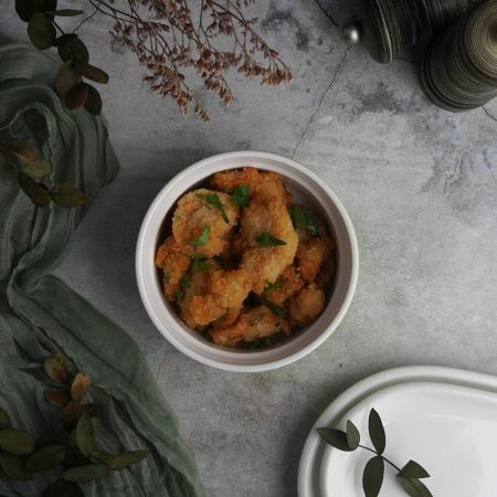 Салатник соусник для подачи 400 мл d 12 см h5,5 см круглый зеленый Рамекин фарфор P.L. [6]