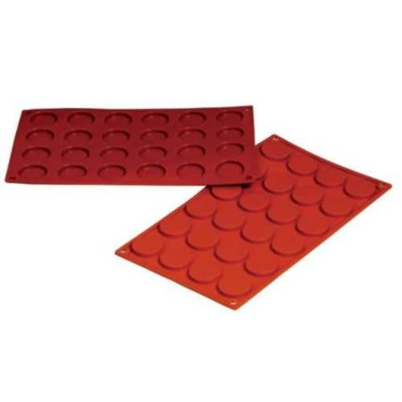 Форма кондитерская "Флорентинс" 24 ячейки d 35 мм, h 5 мм силикон (30*17,5 см) P.L.