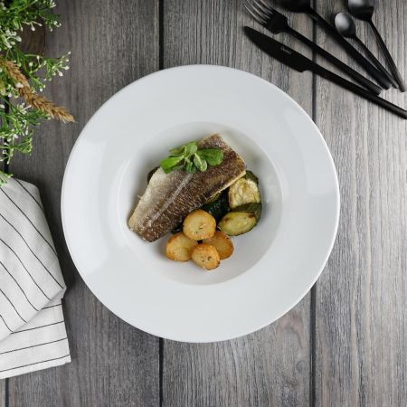 Тарелка глубокая 500 мл d 30,5 см h6,8 см белая фарфор Glory Eco P.L. Proff Cuisine [4]