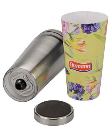 Термостакан 0.4 л с полиграфической вставкой и  металлической колбой