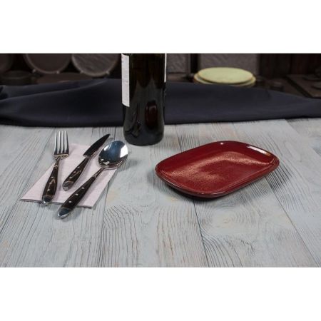 Блюдо овальное 20*13*1,9 см Evolution Dark Red P.L. Proff Cuisine [1]