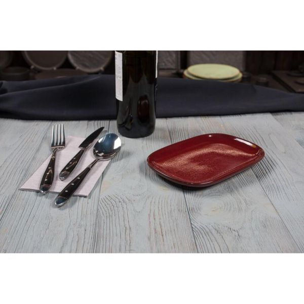 Блюдо овальное 20*13*1,9 см Evolution Dark Red P.L. Proff Cuisine [1]