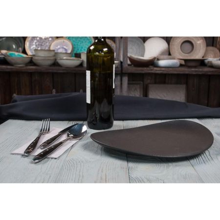 Блюдо овальное 29*20 см h3 см Side Up Smooth Black Raw Stellar P.L. Proff Cuisine [3]