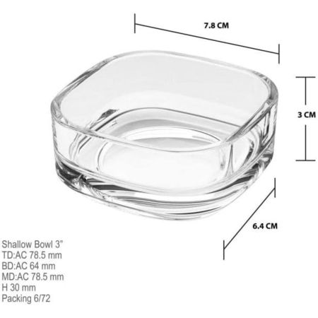 Креманка для комплимента соусник 50 мл "Verrine" 7*7 см h3см стекло Ocean [6]