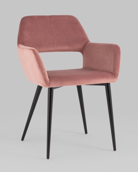 Стул Денди велюр пыльно-розовый
