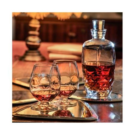 Графин 1,1 л штоф с крышкой хр. стекло d 10,1 см h25,1 см Alkemist RCR [1]