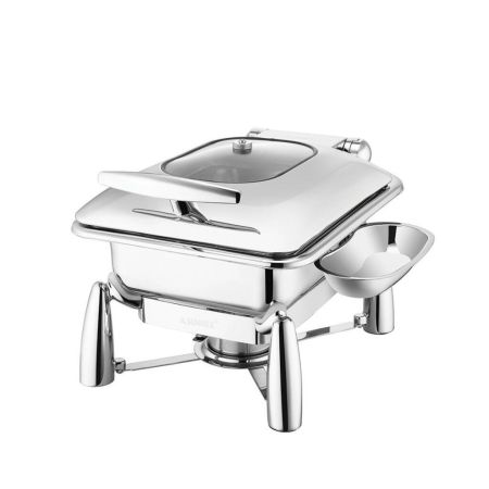 Мармит 4,5 л 1/2*65 с откидной крышкой и окном SUNNEX