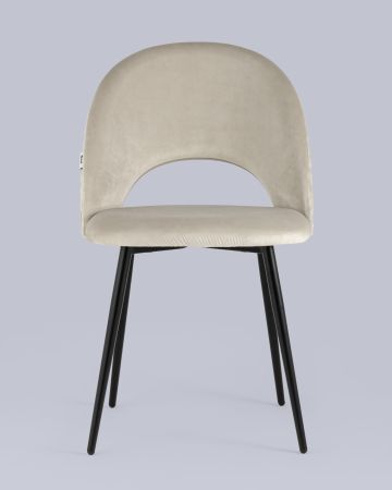 Стул Меган NEW велюр с ромбами бежевый