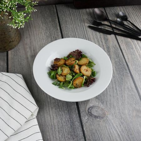 Тарелка глубокая 200 мл d 23 см h3,5 см белая фарфор Glory Eco P.L. Proff Cuisine [4]