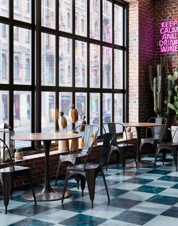 Стул TOLIX черный глянцевый