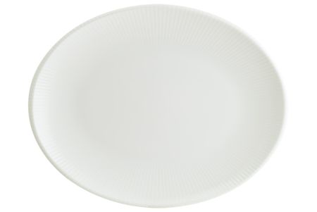 Блюдо овальное 360*280 мм. Ирис Белый, форма Мув Bonna /1/6/348/
