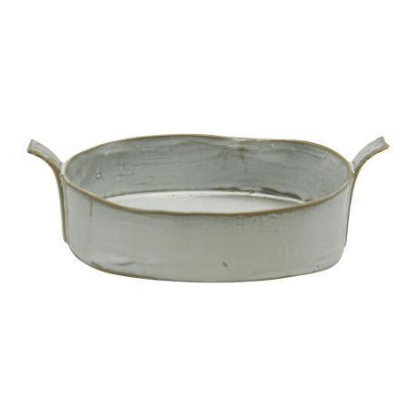 Блюдо овальное 19*11,5 см h4 см 400 мл Gray Oval Bucket с ручками Frutti di Mare P.L. [1]